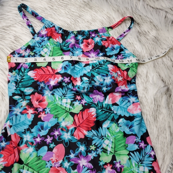 24th & Ocean Tankini Top Tropical Floral - Picture 3 of 8